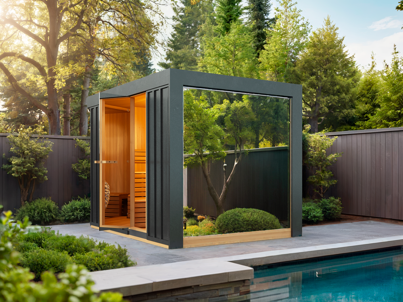 Pure Cube Neptune Sauna - Knotty Red Cedar