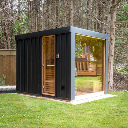 Pure Cube Neptune Sauna - Knotty Red Cedar
